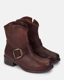 Ankle Boots|Yokono Botín Plano MONS-001 MARRON