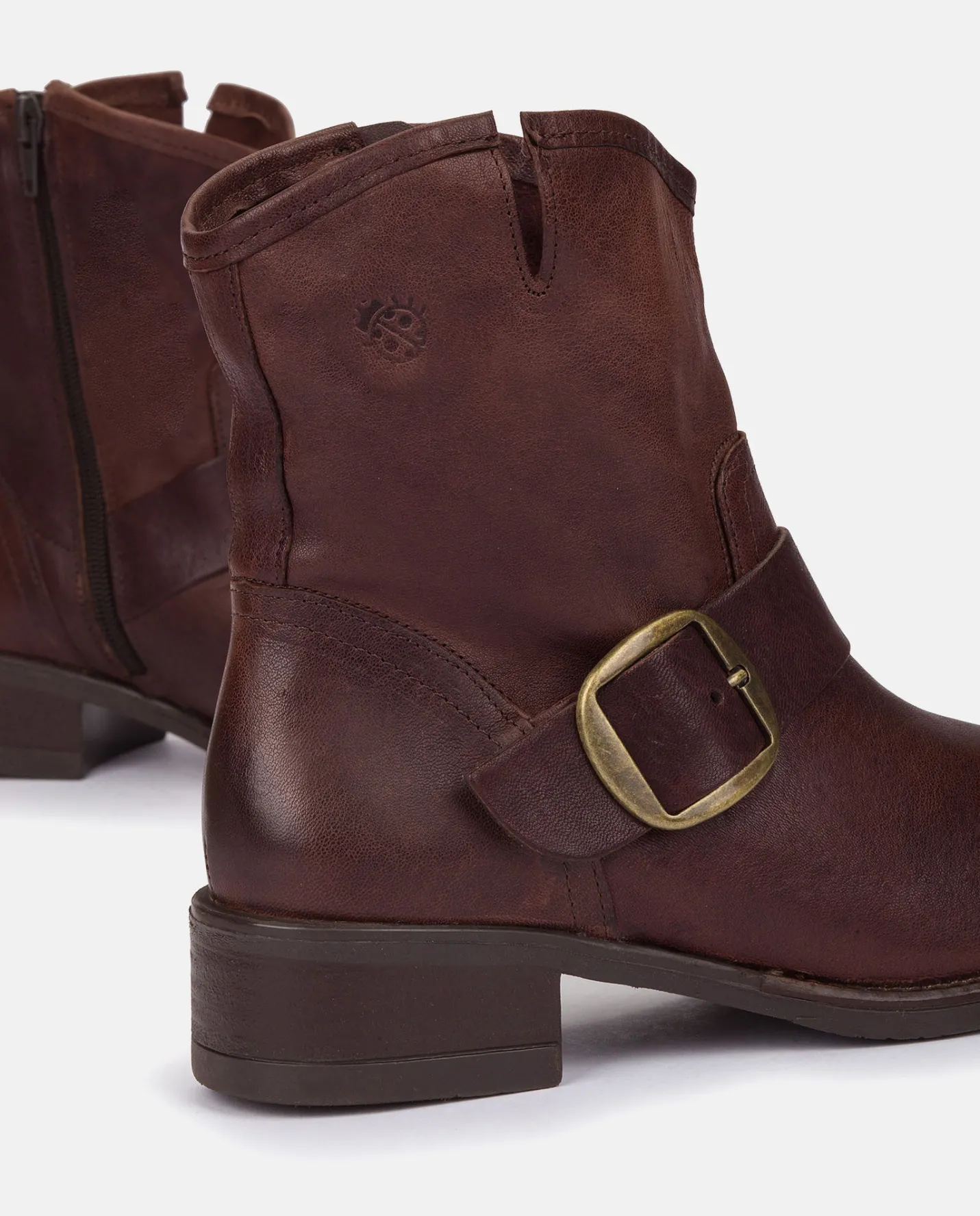 Ankle Boots|Yokono Botín Plano MONS-001 MARRON