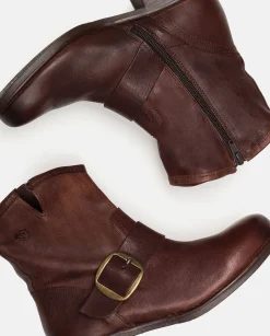 Ankle Boots|Yokono Botín Plano MONS-001 MARRON