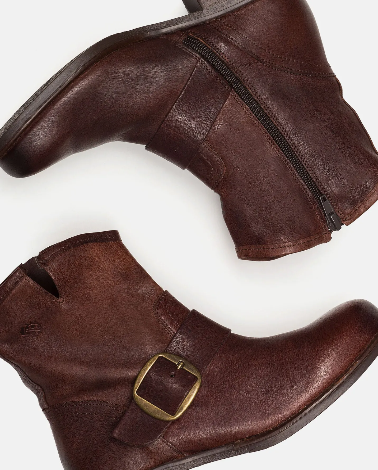 Ankle Boots|Yokono Botín Plano MONS-001 MARRON