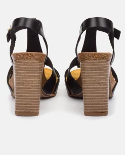 Heeled Sandals|Yokono CARACAS-101 Heeled Sandal Black