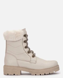 Ankle Boots|Yokono Flat Ankle Boot BERNA-001 Beige