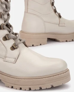 Ankle Boots|Yokono Flat Ankle Boot BERNA-001 Beige