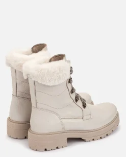 Ankle Boots|Yokono Flat Ankle Boot BERNA-001 Beige