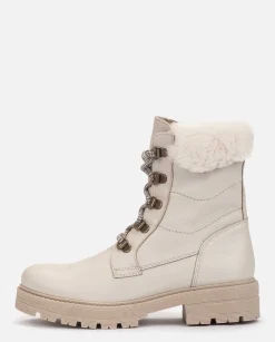 Ankle Boots|Yokono Flat Ankle Boot BERNA-001 Beige