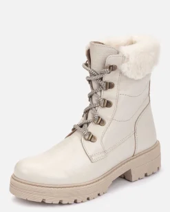 Ankle Boots|Yokono Flat Ankle Boot BERNA-001 Beige