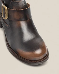 Ankle Boots|Yokono Flat Ankle Boot MONS-006 Brown