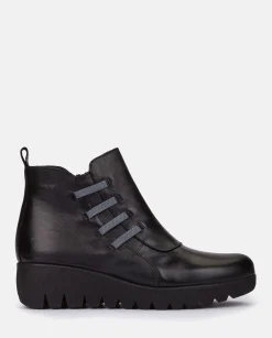 Ankle Boots|Yokono Flat Bootie ATENAS-033 Black