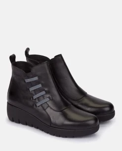 Ankle Boots|Yokono Flat Bootie ATENAS-033 Black