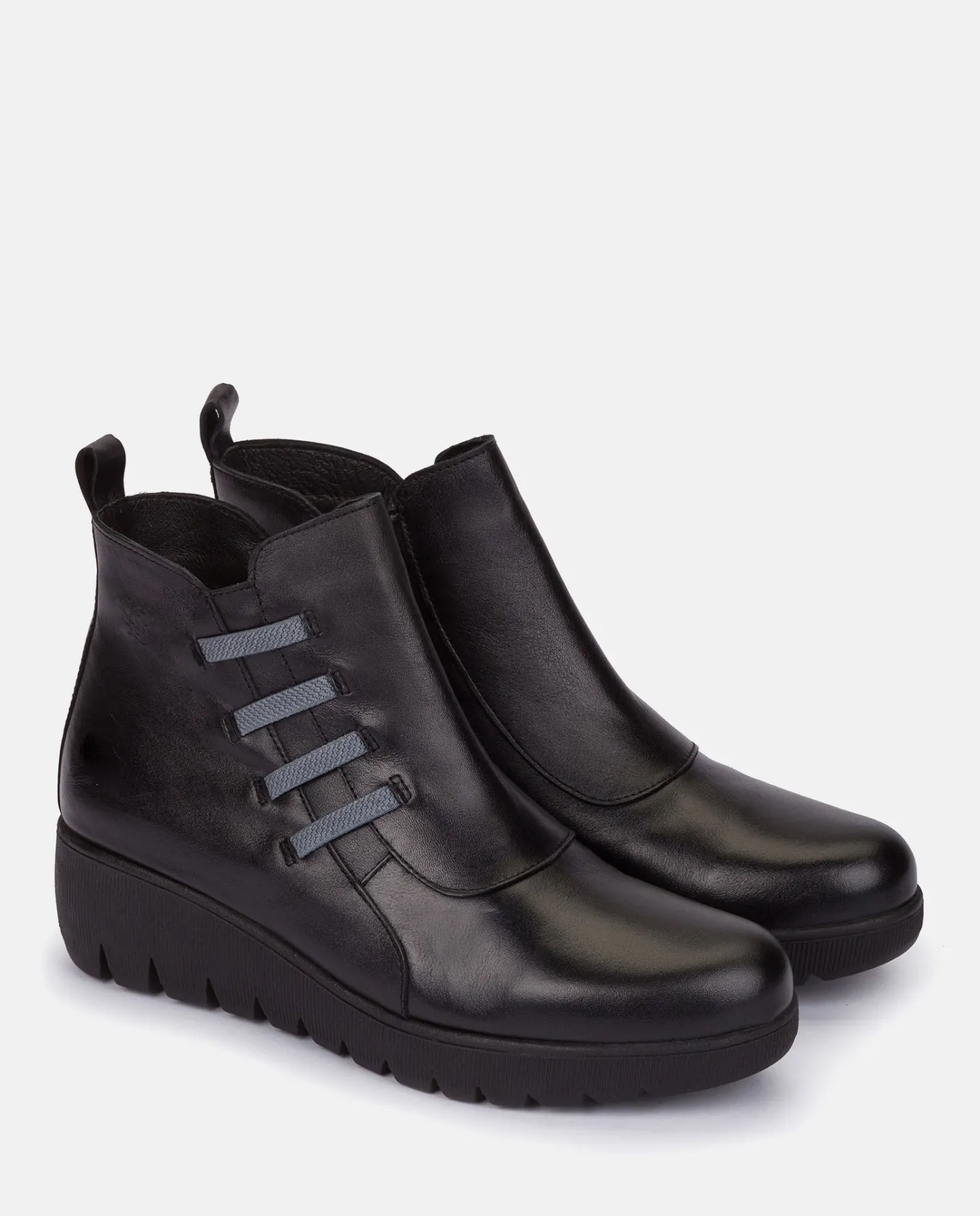 Ankle Boots|Yokono Flat Bootie ATENAS-033 Black