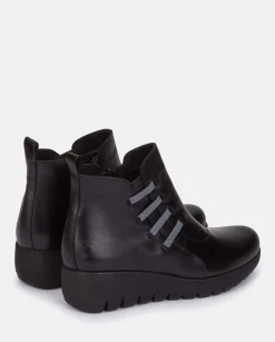 Ankle Boots|Yokono Flat Bootie ATENAS-033 Black