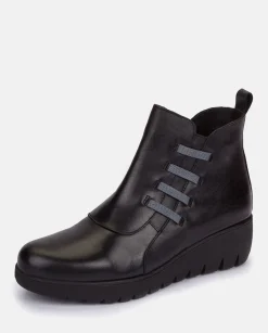 Ankle Boots|Yokono Flat Bootie ATENAS-033 Black