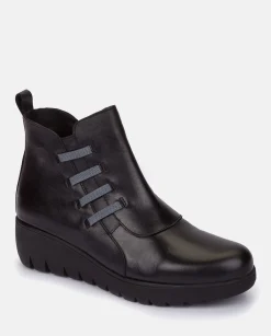 Ankle Boots|Yokono Flat Bootie ATENAS-033 Black