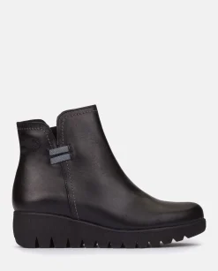 Ankle Boots|Yokono Flat Bootie ATENAS-032 Black