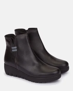 Ankle Boots|Yokono Flat Bootie ATENAS-032 Black