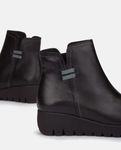 Ankle Boots|Yokono Flat Bootie ATENAS-032 Black