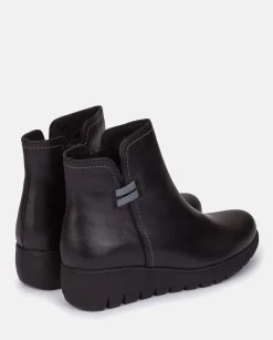 Ankle Boots|Yokono Flat Bootie ATENAS-032 Black