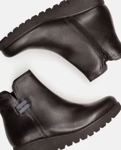 Ankle Boots|Yokono Flat Bootie ATENAS-032 Black