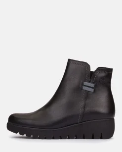 Ankle Boots|Yokono Flat Bootie ATENAS-032 Black
