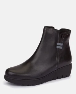 Ankle Boots|Yokono Flat Bootie ATENAS-032 Black