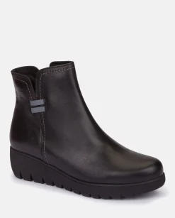 Ankle Boots|Yokono Flat Bootie ATENAS-032 Black