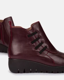 Ankle Boots|Yokono Flat Bootie ATENAS-033 Burgundy