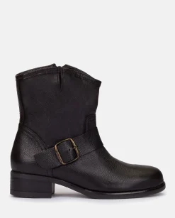 Ankle Boots|Yokono Flat Bootie CAMBRA-001 Black