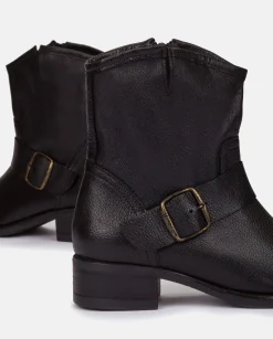 Ankle Boots|Yokono Flat Bootie CAMBRA-001 Black