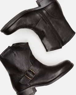 Ankle Boots|Yokono Flat Bootie CAMBRA-001 Black