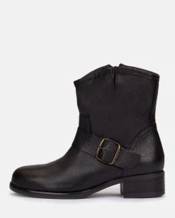 Ankle Boots|Yokono Flat Bootie CAMBRA-001 Black