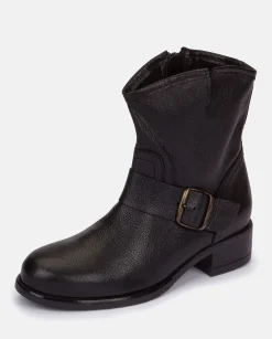 Ankle Boots|Yokono Flat Bootie CAMBRA-001 Black