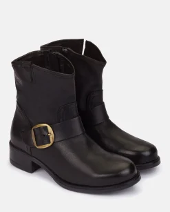 Ankle Boots|Yokono Flat Booty MONS-001 Black