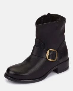 Ankle Boots|Yokono Flat Booty MONS-001 Black