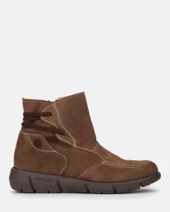 Ankle Boots|Yokono Flat Booty OLBA-001 Brown
