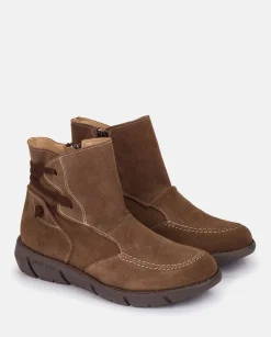 Ankle Boots|Yokono Flat Booty OLBA-001 Brown