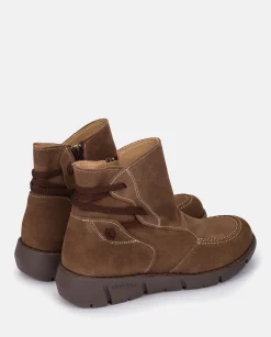 Ankle Boots|Yokono Flat Booty OLBA-001 Brown