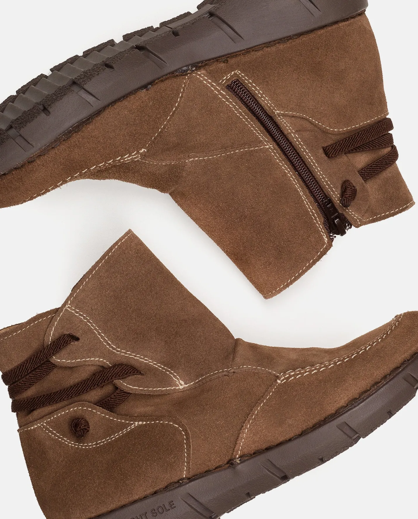 Ankle Boots|Yokono Flat Booty OLBA-001 Brown