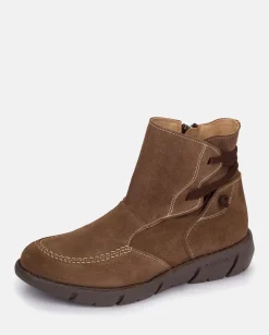 Ankle Boots|Yokono Flat Booty OLBA-001 Brown