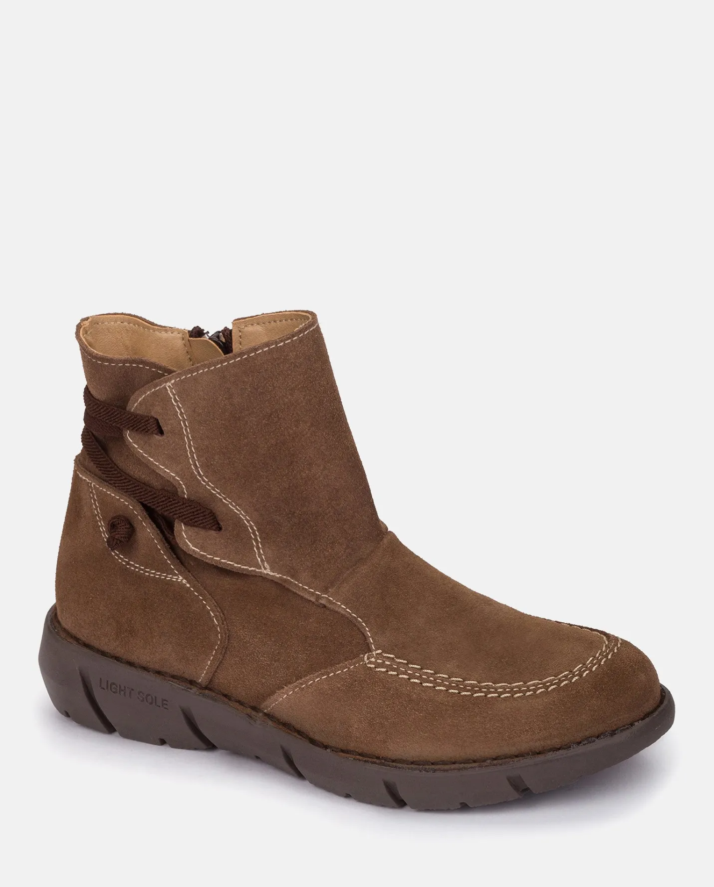 Ankle Boots|Yokono Flat Booty OLBA-001 Brown