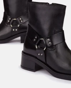 Ankle Boots|Yokono Flat Booty SPA-005 Black