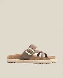 Platform Sandals|Flat Sandals|Yokono Flat Sandal Arena 003 Brown