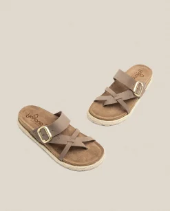 Platform Sandals|Flat Sandals|Yokono Flat Sandal Arena 003 Brown