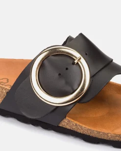 Flat Sandals|Yokono Flat Sandal GRANADA-704 Black