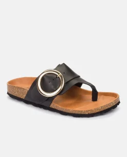 Flat Sandals|Yokono Flat Sandal GRANADA-704 Black