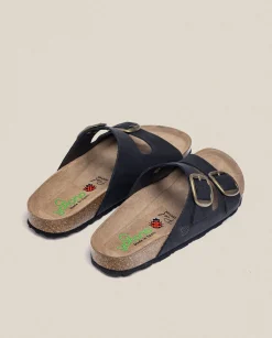 Flat Sandals|Yokono Flat Sandal GRANADA-700 Black