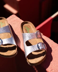 Flat Sandals|Yokono Flat Sandal GRANADA-700 Silver