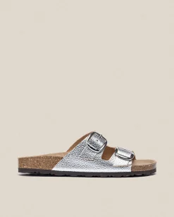 Flat Sandals|Yokono Flat Sandal GRANADA-700 Silver