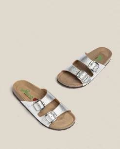 Flat Sandals|Yokono Flat Sandal GRANADA-700 Silver