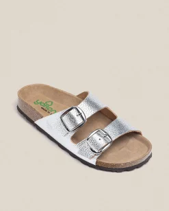 Flat Sandals|Yokono Flat Sandal GRANADA-700 Silver