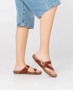 Flat Sandals|Yokono Flat Sandal Ibiza 013 Brown